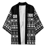 Pano De Terra Motifs Cabo Verde Kimono Black Color