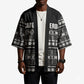 Pano De Terra Motifs Cabo Verde Kimono Black Color