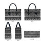 Pano De Terra Motifs Cabo Verde Leather Bag Black Color