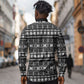Pano De Terra Motifs Cabo Verde Long Sleeve Button Shirt Black Color