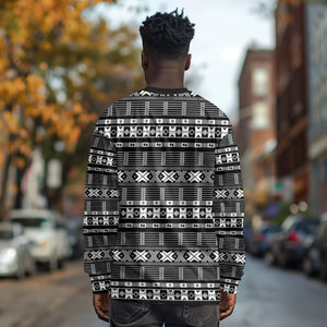Pano De Terra Motifs Cabo Verde Long Sleeve Shirt Black Color