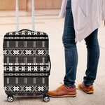 Pano De Terra Motifs Cabo Verde Luggage Cover Black Color