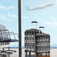 Pano De Terra Motifs Cabo Verde Luggage Cover Black Color