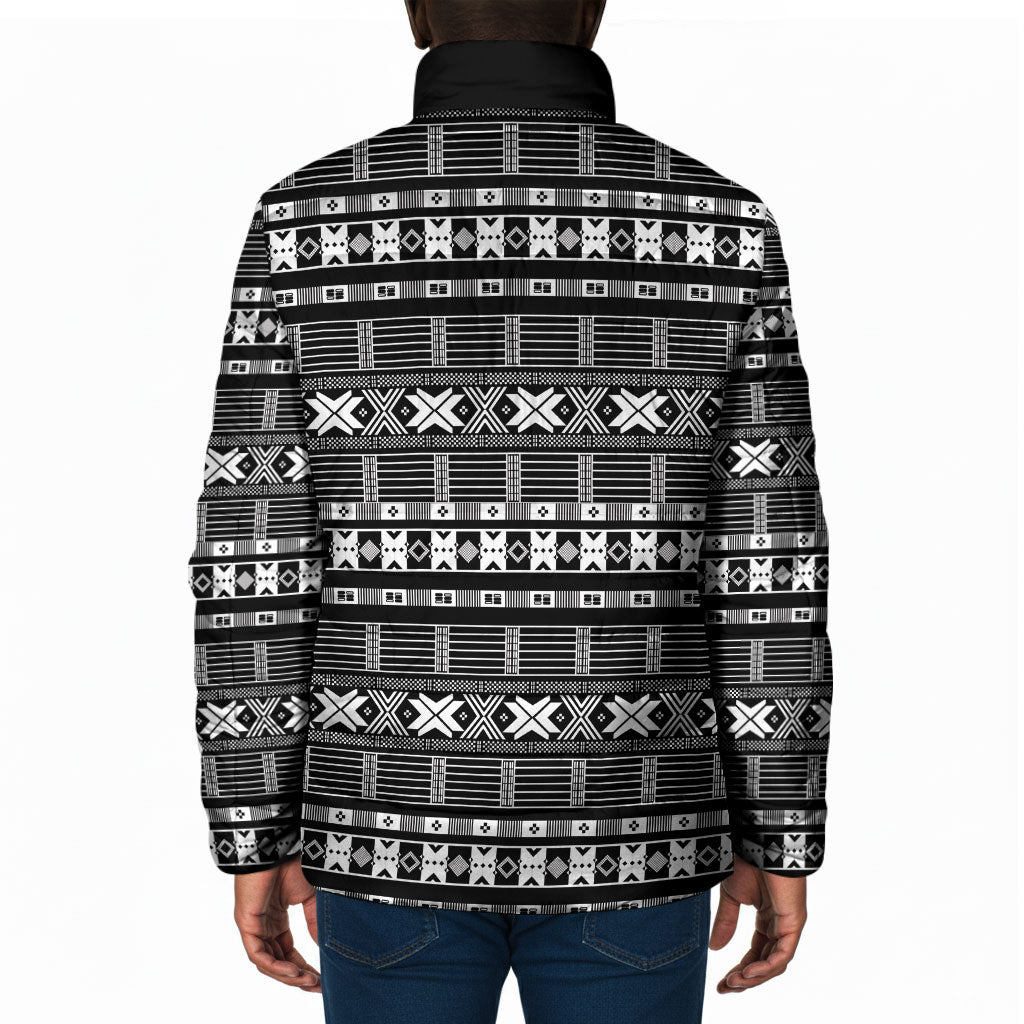 Pano De Terra Motifs Cabo Verde Padded Jacket Black Color