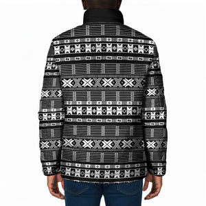 Pano De Terra Motifs Cabo Verde Padded Jacket Black Color