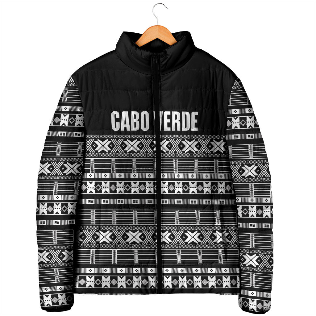 Pano De Terra Motifs Cabo Verde Padded Jacket Black Color