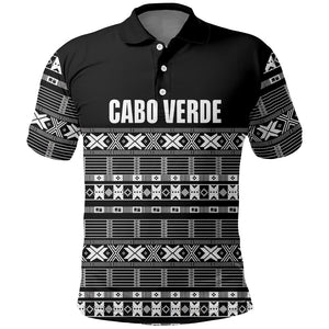Pano De Terra Motifs Cabo Verde Polo Shirt Black Color