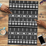 Pano De Terra Motifs Cabo Verde Puzzle Black Color
