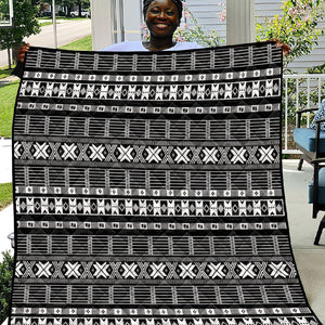 Pano De Terra Motifs Cabo Verde Quilt Black Color