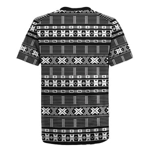 Pano De Terra Motifs Cabo Verde Rugby Jersey Black Color