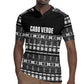 Pano De Terra Motifs Cabo Verde Rugby Jersey Black Color