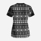 Pano De Terra Motifs Cabo Verde Scrub Top Black Color