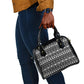 Pano De Terra Motifs Cabo Verde Shoulder Handbag Black Color