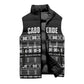 Pano De Terra Motifs Cabo Verde Sleeveless Puffer Jacket Black Color
