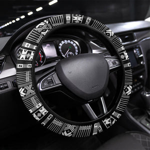 Pano De Terra Motifs Cabo Verde Steering Wheel Cover Black Color