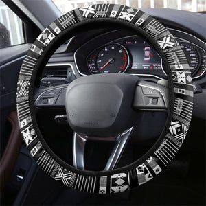 Pano De Terra Motifs Cabo Verde Steering Wheel Cover Black Color