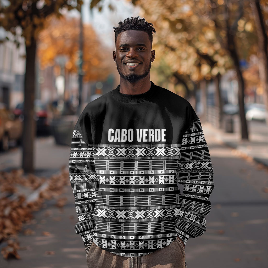 Pano De Terra Motifs Cabo Verde Sweatshirt Black Color