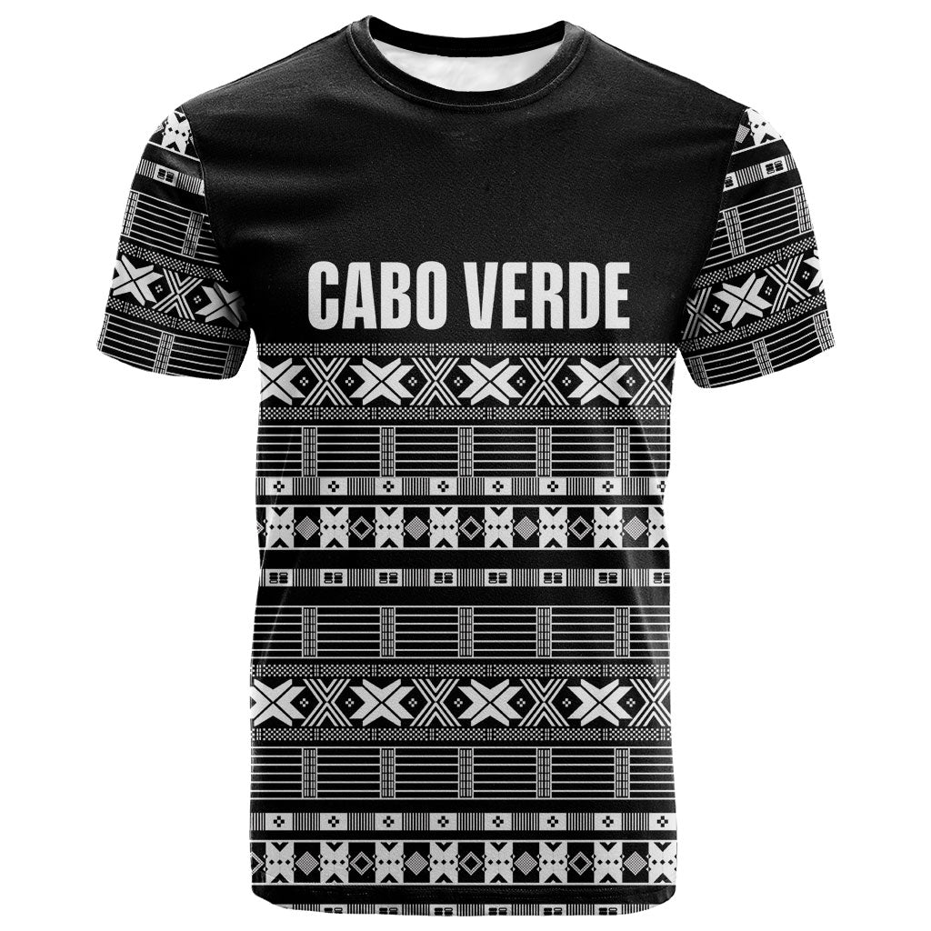 Pano De Terra Motifs Cabo Verde T shirt Black Color