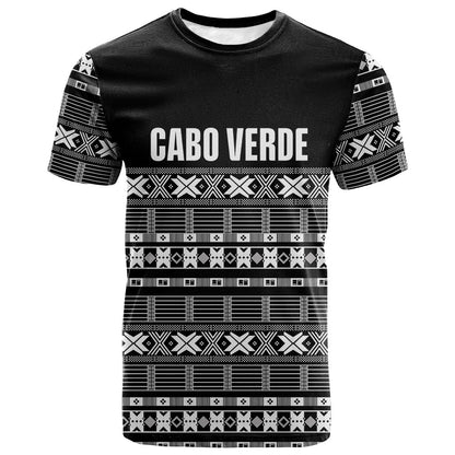 Pano De Terra Motifs Cabo Verde T shirt Black Color