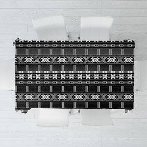 Pano De Terra Motifs Cabo Verde Tablecloth Black Color