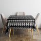 Pano De Terra Motifs Cabo Verde Tablecloth Black Color