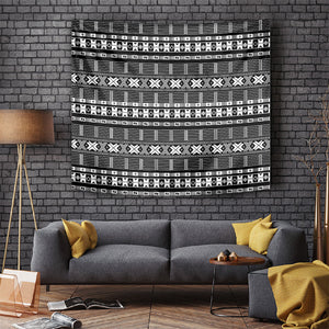 Pano De Terra Motifs Cabo Verde Tapestry Black Color