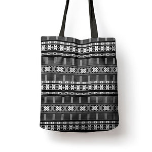 Pano De Terra Motifs Cabo Verde Tote Bag Black Color