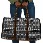 Pano De Terra Motifs Cabo Verde Travel Bag Black Color