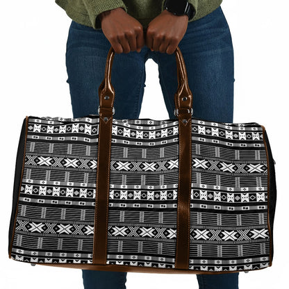 Pano De Terra Motifs Cabo Verde Travel Bag Black Color