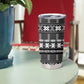 Pano De Terra Motifs Cabo Verde Tumbler Cup Black Color
