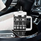 Pano De Terra Motifs Cabo Verde Tumbler With Handle Black Color