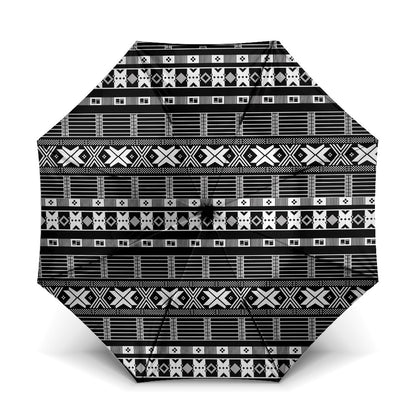 Pano De Terra Motifs Cabo Verde Umbrella Black Color