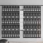 Pano De Terra Motifs Cabo Verde Window Curtain Black Color