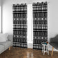 Pano De Terra Motifs Cabo Verde Window Curtain Black Color