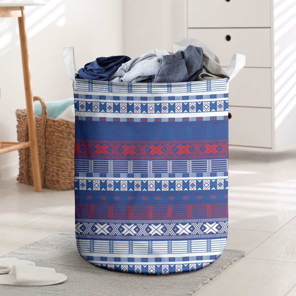 Pano De Terra Motifs Cabo Verde Laundry Basket Flag Color