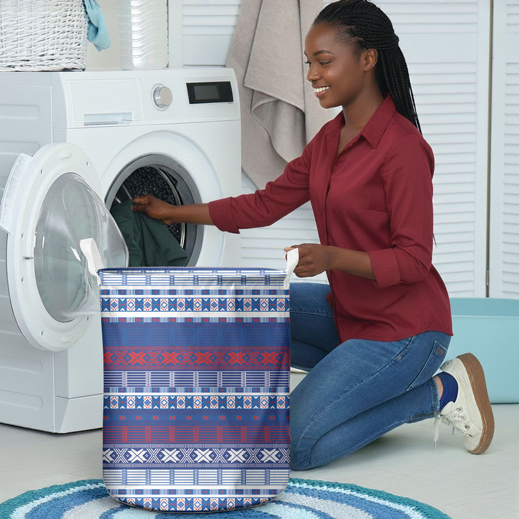 Pano De Terra Motifs Cabo Verde Laundry Basket Flag Color