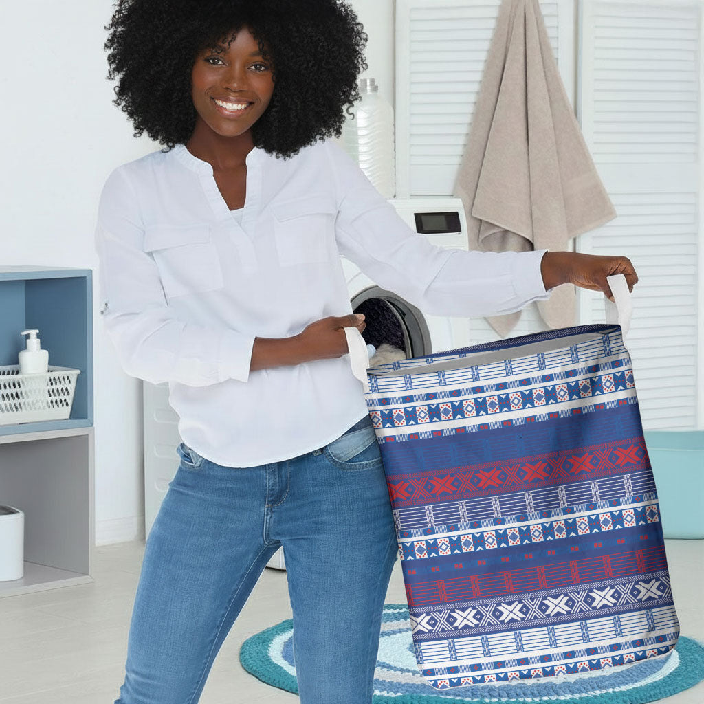 Pano De Terra Motifs Cabo Verde Laundry Basket Flag Color