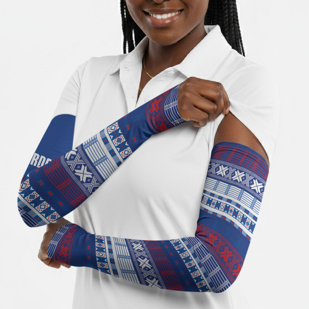 Pano De Terra Motifs Cabo Verde Arm Sleeves Flag Color