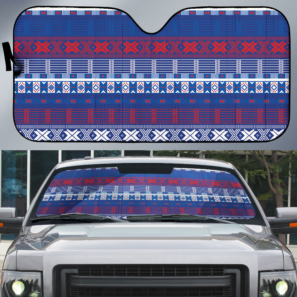Pano De Terra Motifs Cabo Verde Auto Sun Shade Flag Color