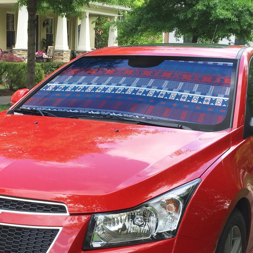 Pano De Terra Motifs Cabo Verde Auto Sun Shade Flag Color
