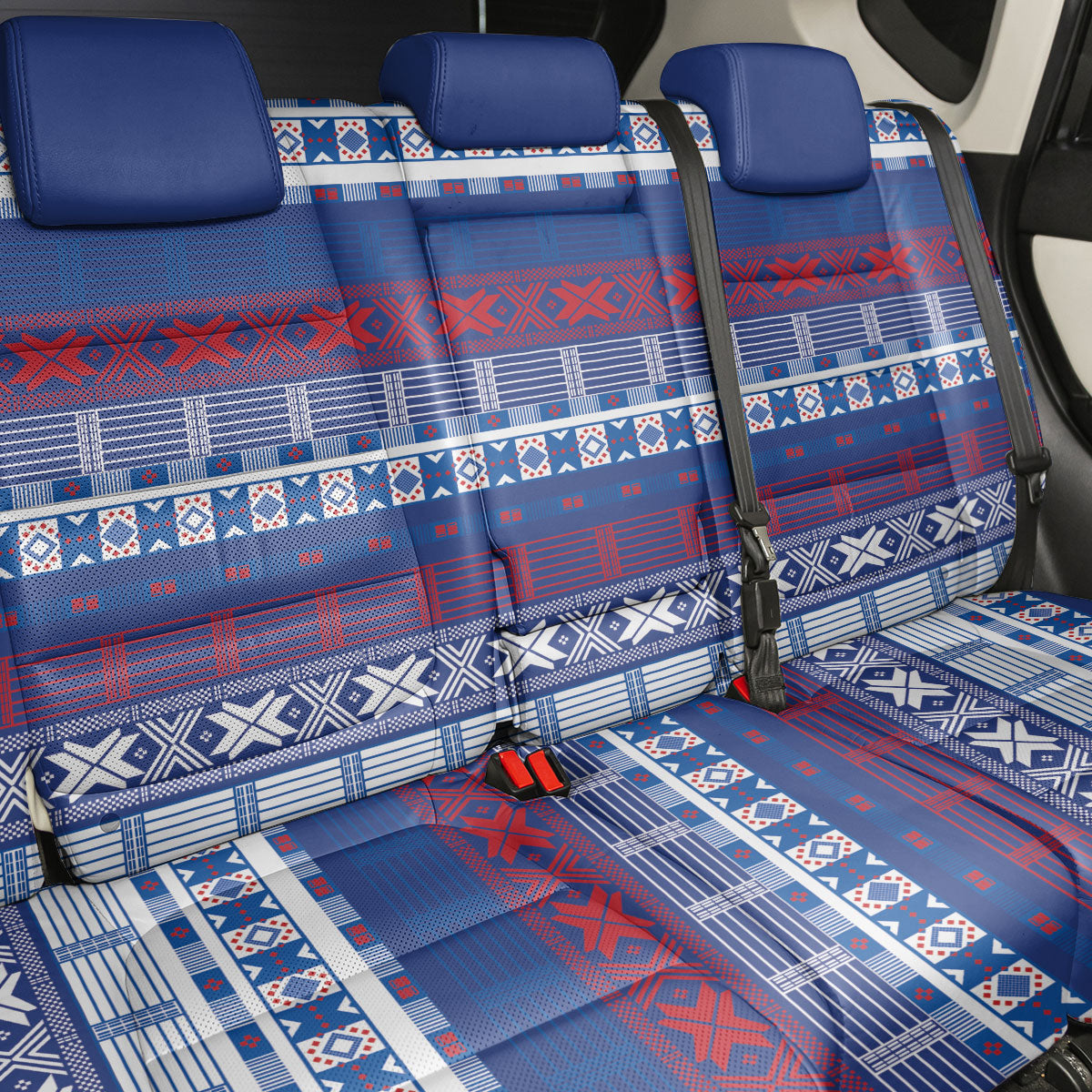 Pano De Terra Motifs Cabo Verde Back Car Seat Cover Flag Color