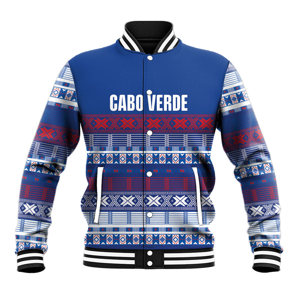 Pano De Terra Motifs Cabo Verde Baseball Jacket Flag Color