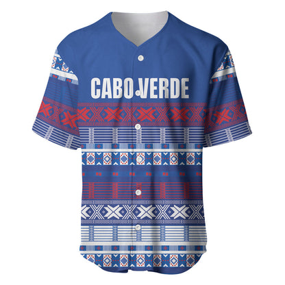 Pano De Terra Motifs Cabo Verde Baseball Jersey Flag Color