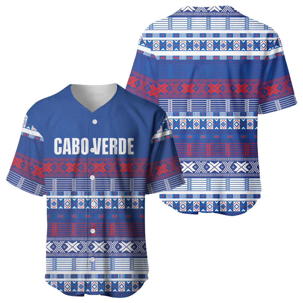 Pano De Terra Motifs Cabo Verde Baseball Jersey Flag Color