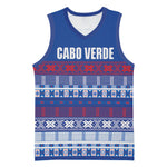 Pano De Terra Motifs Cabo Verde Basketball Jersey Flag Color