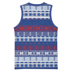 Pano De Terra Motifs Cabo Verde Basketball Jersey Flag Color