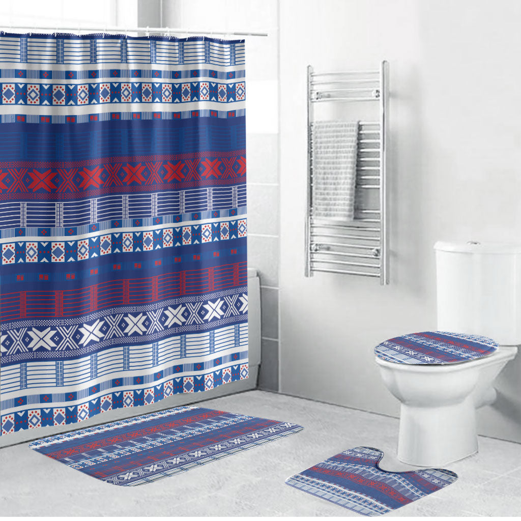 Pano De Terra Motifs Cabo Verde Bathroom Set Flag Color