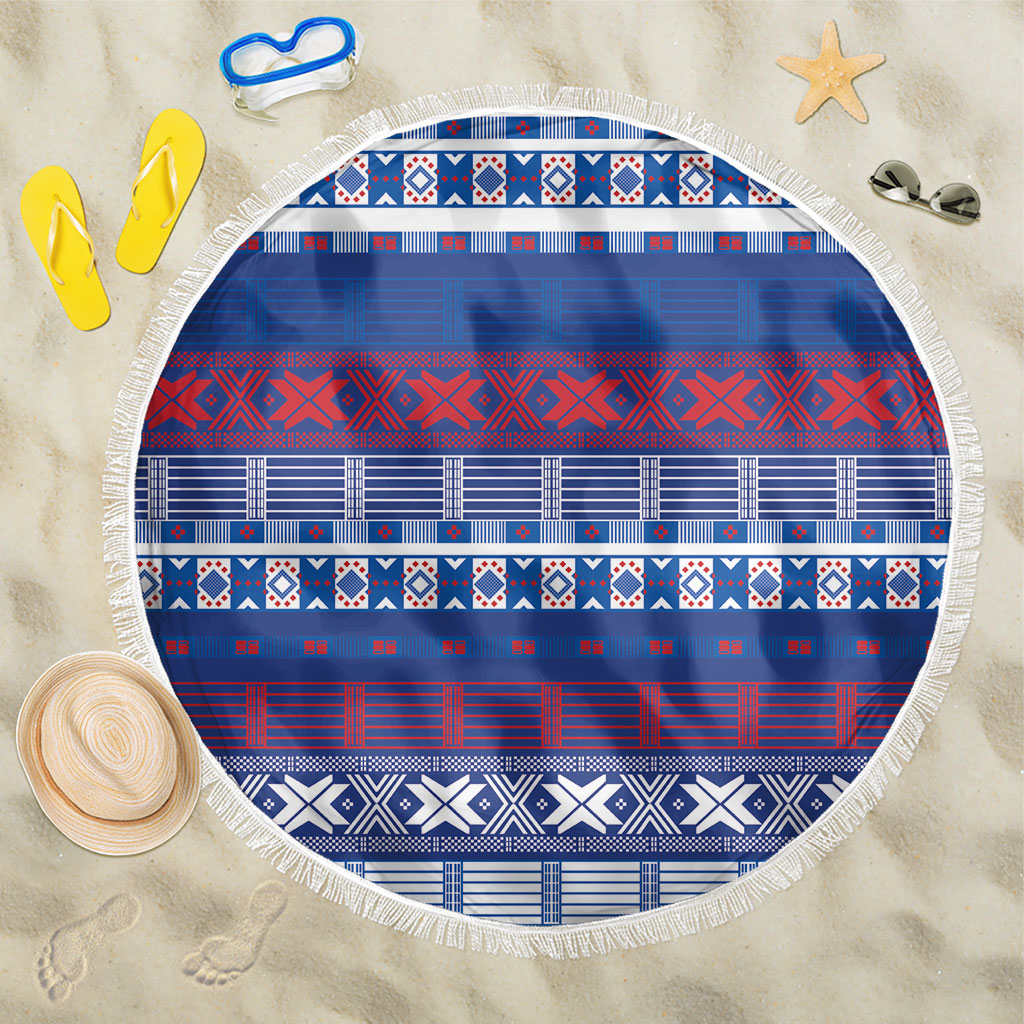 Pano De Terra Motifs Cabo Verde Beach Blanket Flag Color