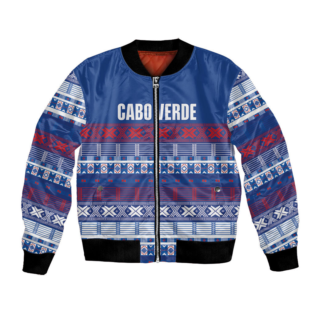 Pano De Terra Motifs Cabo Verde Bomber Jacket Flag Color