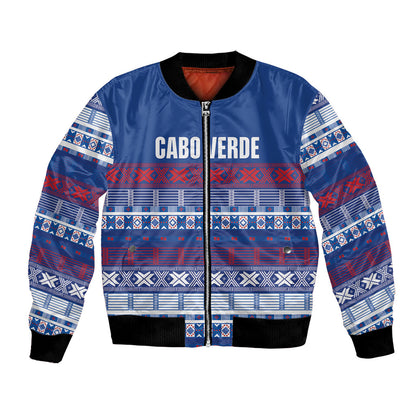 Pano De Terra Motifs Cabo Verde Bomber Jacket Flag Color